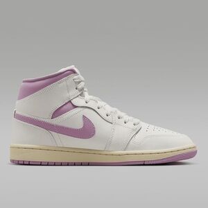 Air Jordan Nike Cream and Purple High-Top Sneakers.Size 7